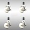Service Caster 3 Inch 316SS Nylon Wheel Swivel 1-5/8 Inch Expanding Stem Caster Set Brake SCC SCC-SS316EX20S314-NYS-TLB-158-4 - alternate 1